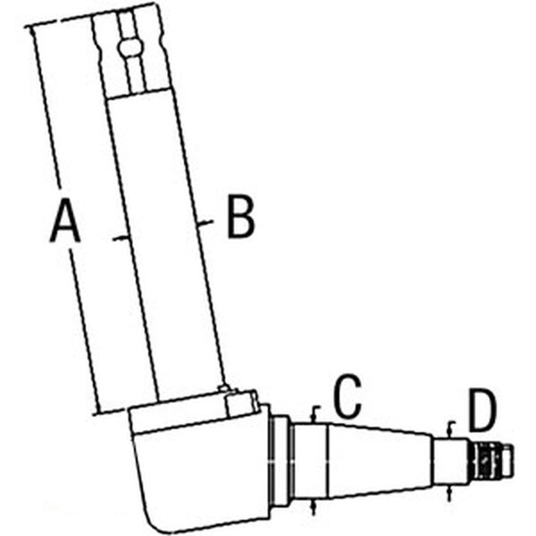Aftermarket Fits Ford Tractor Low Profile RH Spindle TN55 TN55D TN65 TN65D TN65F TN7 5166109 - main